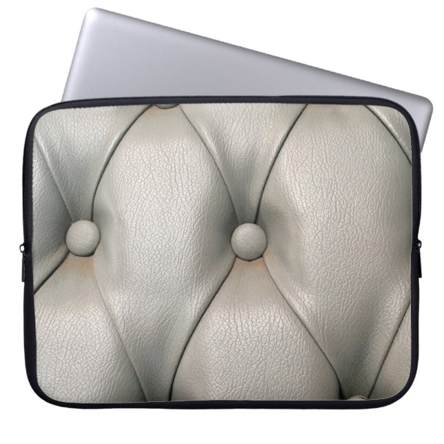 Oscar fabric texture with small spheresabstract,ab laptop sleeve (Front)