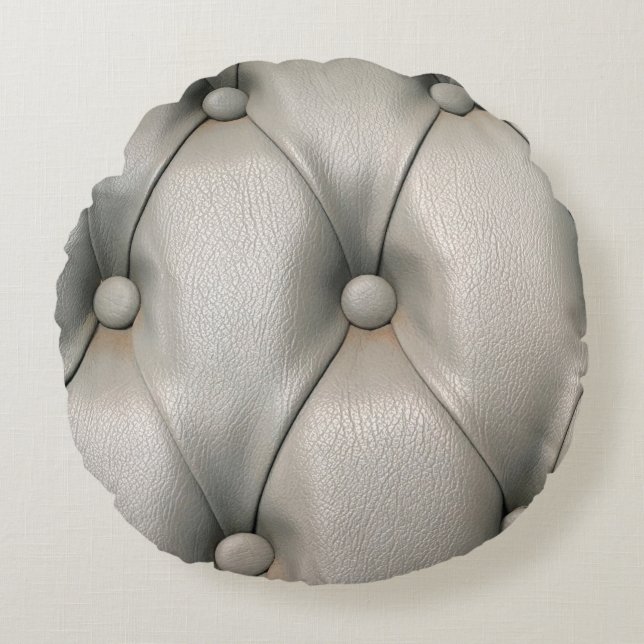 Oscar fabric texture with small spheresabstract,ab round cushion (Front)
