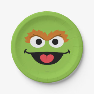 Oscar Face Art Paper Plate