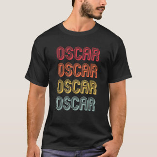 OSCAR Gift Name Personalised Funny Retro Vintage B T-Shirt