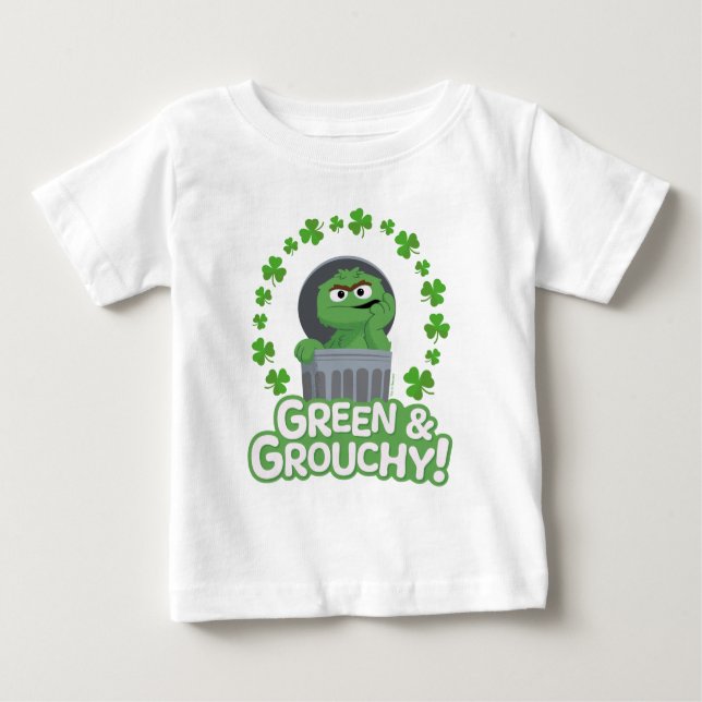 Oscar | Green & Grouchy! Baby T-Shirt (Front)
