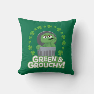Oscar Green & Grouchy! Cushion