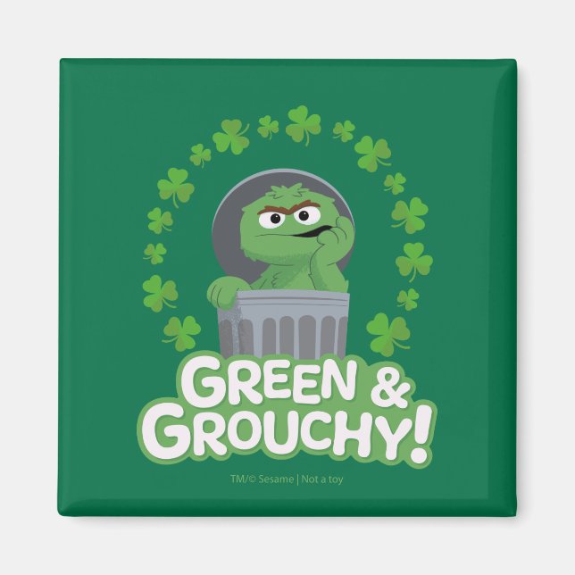 Oscar | Green & Grouchy! Magnet (Front)
