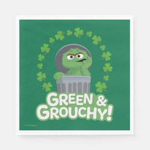 Oscar   Green & Grouchy! Napkin