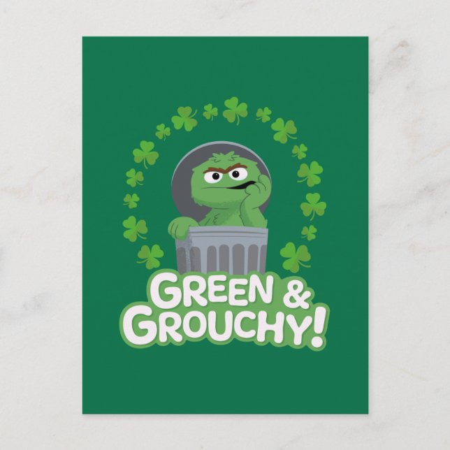 Oscar | Green & Grouchy! Postcard (Front)