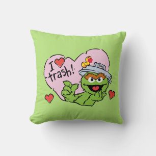 Oscar "I Love Trash" Valentine Cushion
