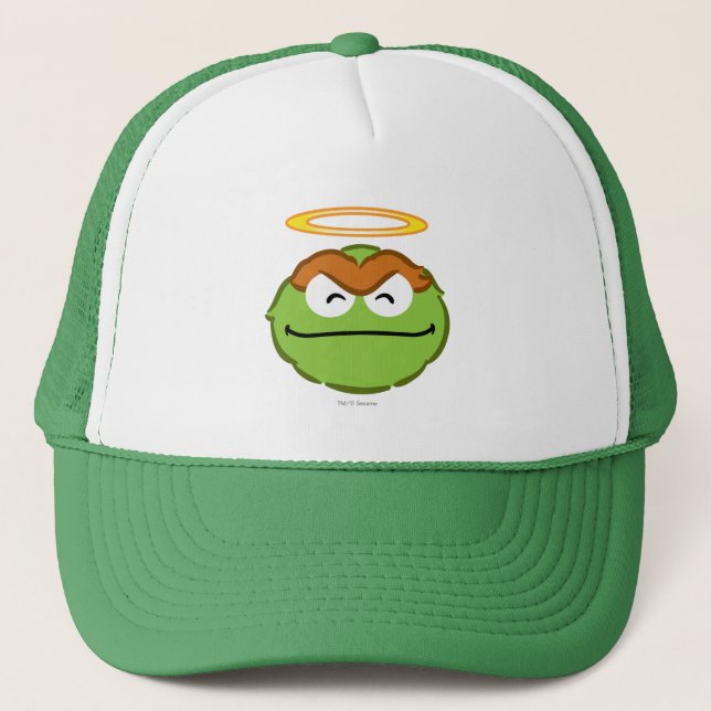 Oscar Smiling Face with Halo Trucker Hat (Front)