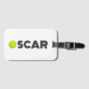 Oscar Tennis Luggage Tag