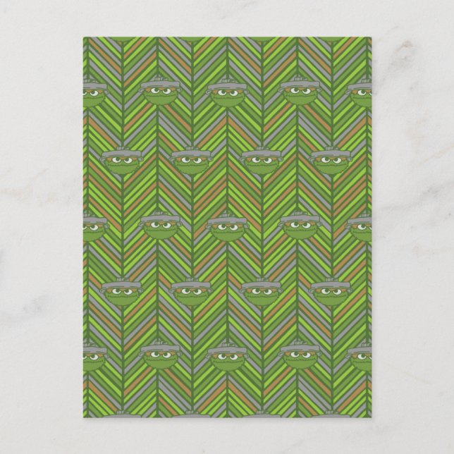 Oscar the Grouch | 80's Throwback Pattern Postcard (Front)