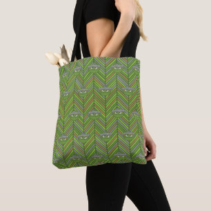 Oscar the Grouch 80's Throwback Pattern Tote Bag