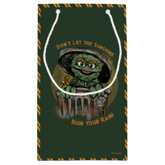 Oscar the Grouch and Slimey Quote Graphic Small Gift Bag