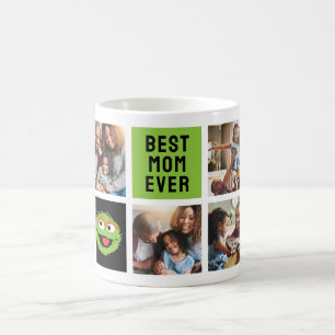 Oscar the Grouch   Best Mum Photo Collage Coffee Mug
