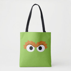 Oscar the Grouch Big Face Tote Bag
