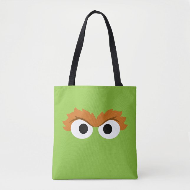 Oscar the Grouch Big Face Tote Bag (Front)