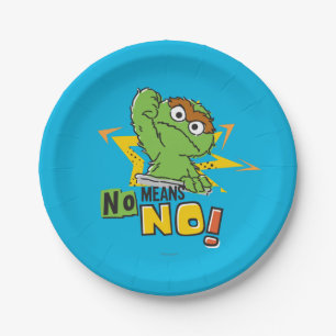 Oscar the Grouch Comic 2 Paper Plate
