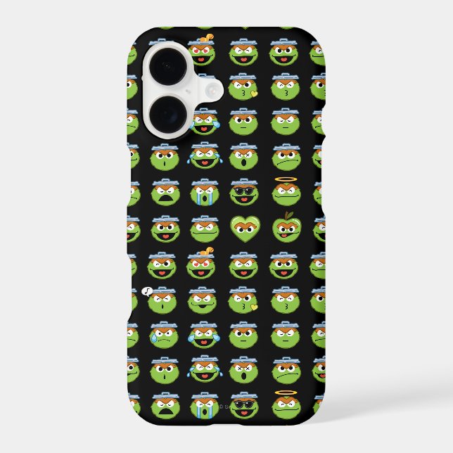 Oscar the Grouch Emoji Pattern (Back)