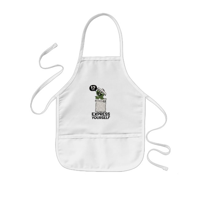 Oscar the Grouch Express Yourself Kids Apron (Front)