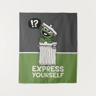 Oscar the Grouch Express Yourself Tapestry