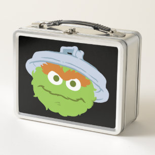 Oscar the Grouch Face Metal Lunch Box