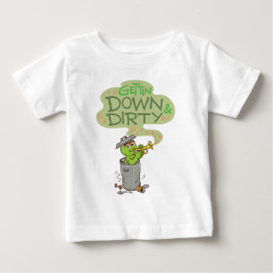 Oscar the Grouch   Gettin Down & Dirty Baby T-Shirt