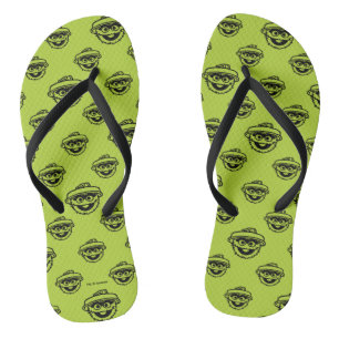 Oscar the Grouch Green Pattern Jandals