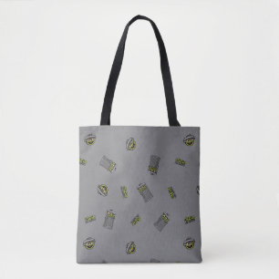 Oscar the Grouch Grey Pattern Tote Bag