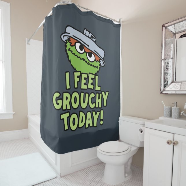 Oscar the Grouch | I Feel Grouchy Today! Shower Curtain (In Situ)
