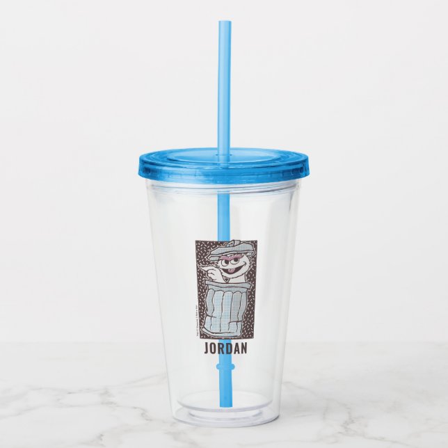 Oscar the Grouch | Kiss My Can Acrylic Tumbler (Front)