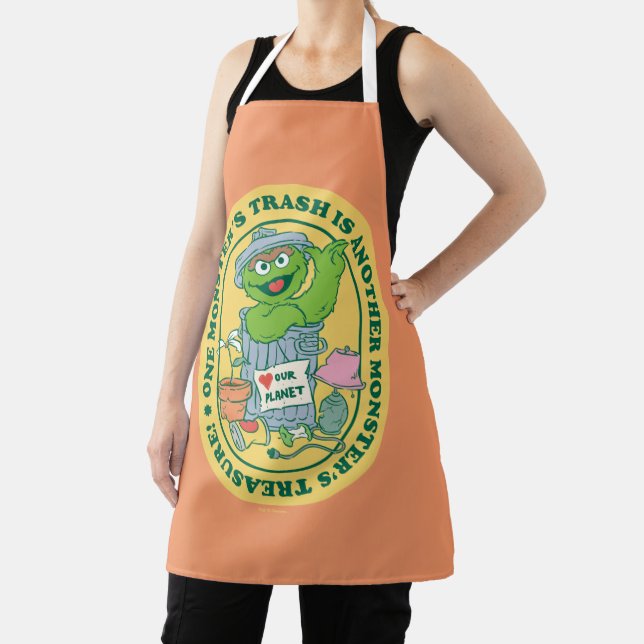 Oscar the Grouch | Monster Treasure Badge Apron (Insitu)
