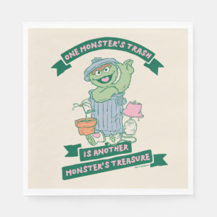 Oscar the Grouch Monster Treasure Graphic Napkin