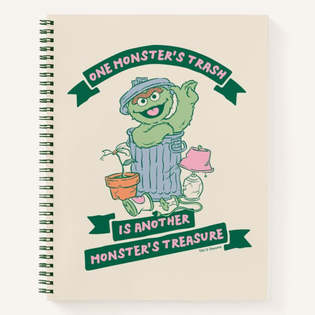 Oscar the Grouch | Monster Treasure Graphic Notebook (Front)