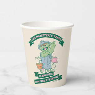 Oscar the Grouch Monster Treasure Graphic Paper Cups
