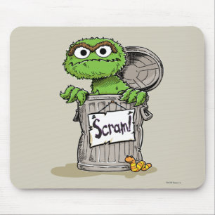 Oscar the Grouch Scram Mouse Pad