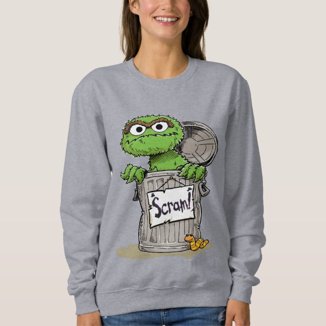 Oscar the Grouch Scram Sweatshirt (Front)