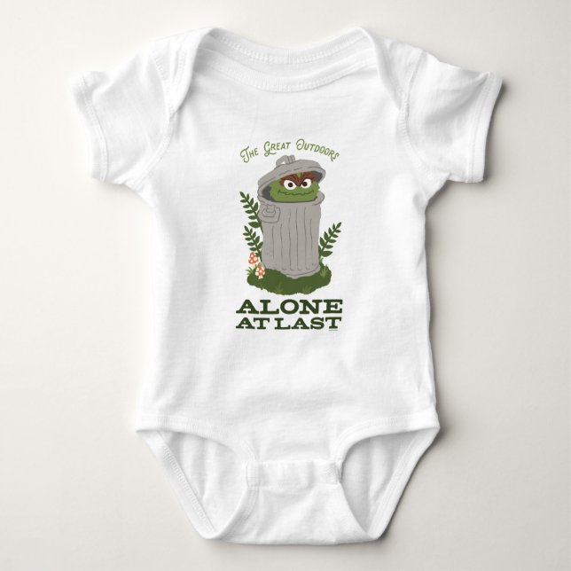 Oscar The Grouch | The Great Outdoors Baby Bodysuit (Front)