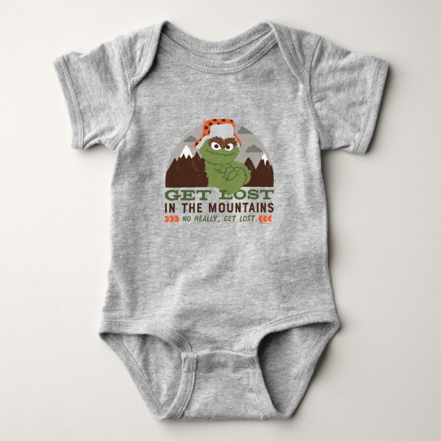 Oscar The Grouch | The Great Outdoors Baby Bodysuit (Front)