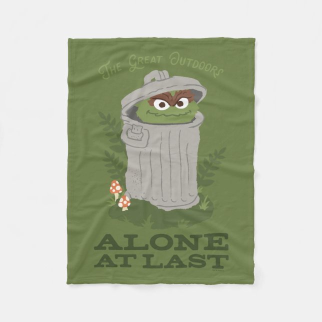 Oscar The Grouch | The Great Outdoors Fleece Blanket (Front)