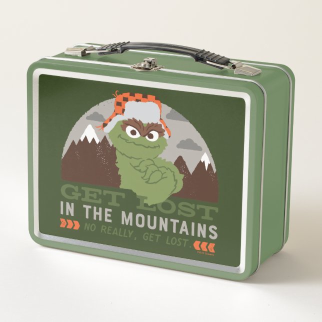 Oscar The Grouch | The Great Outdoors Metal Lunch Box (Front)