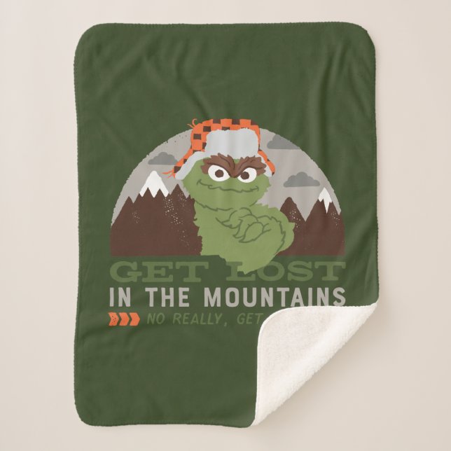 Oscar The Grouch | The Great Outdoors Sherpa Blanket (Front)