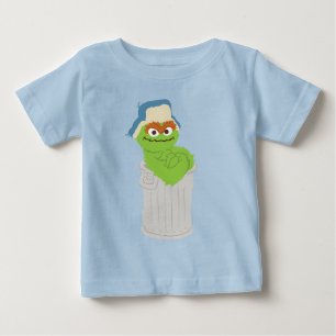 Oscar the Grouch Trash Can Lean Baby T-Shirt