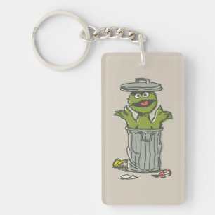 Oscar the Grouch Vintage Key Ring