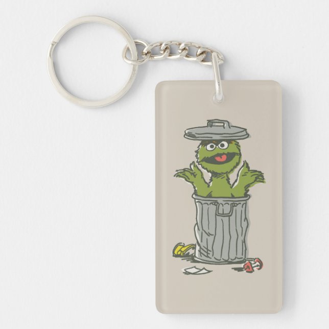 Oscar the Grouch Vintage Key Ring (Front)