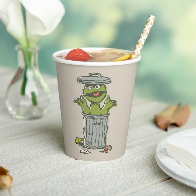 Oscar the Grouch Vintage Paper Cups (Insitu)
