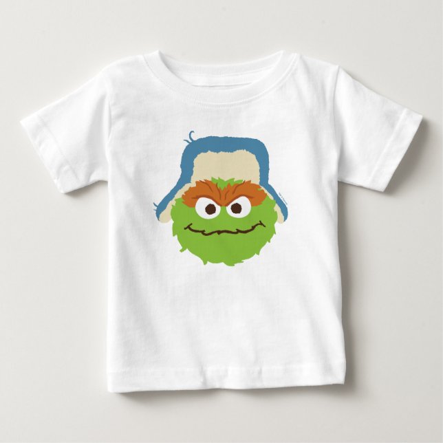 Oscar the Grouch Woodland Face Baby T-Shirt (Front)