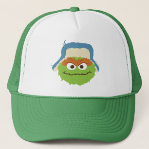 Oscar the Grouch Woodland Face Trucker Hat