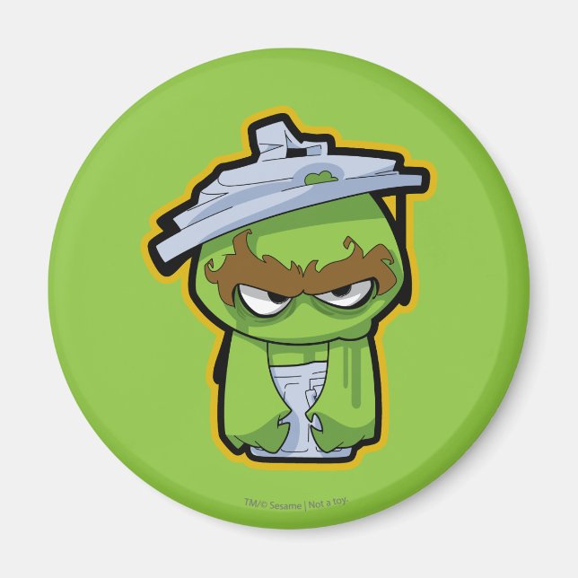 Oscar the Grouch Zombie Magnet (Front)