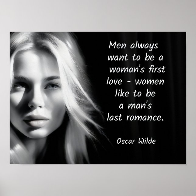 Oscar Wilde -- quote art  Last Romance Poster (Front)
