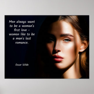 Oscar Wilde -- quote art Last Romance Poster