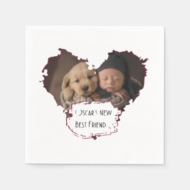 oscar's new best friend napkin (Front)
