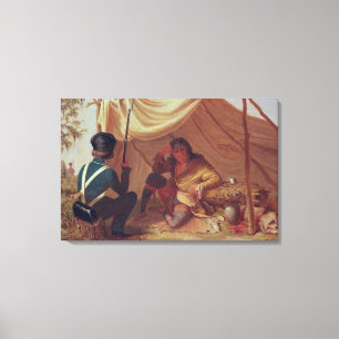 Osceola in Captivity, c.1837 Canvas Print